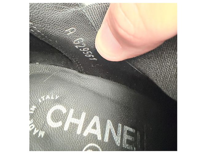Chanel Chain Obsession Boots Schwarz Gebürstetes Leder Fall 2013 - Ansicht 7