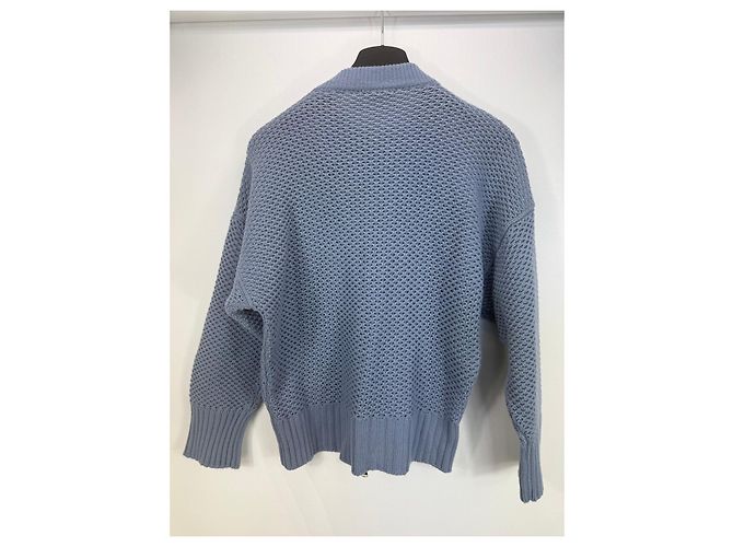 Autre Marque Canessa Kaschmir-Cardigan mit Reißverschluss, Blau - Ansicht 2