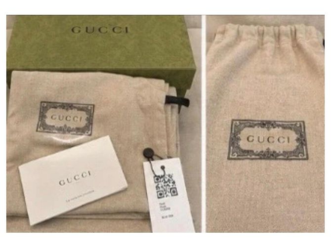 Gucci Mocassini plateau Horsebit in pelle Marrone Nero Bianco - vista 7