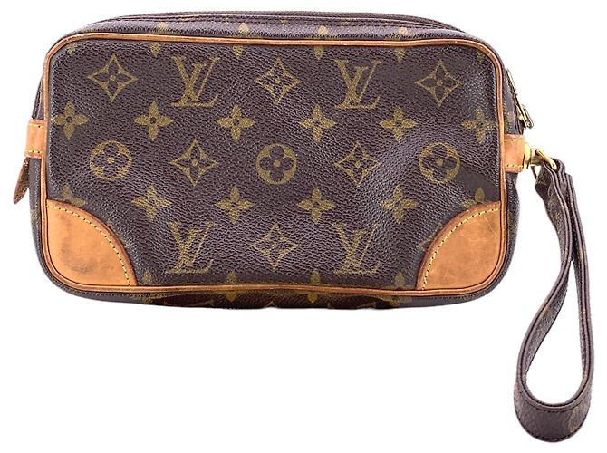 Louis Vuitton Pochette Dragonne PM Vintage Monogram Marly M51827 Rosso - vista 3