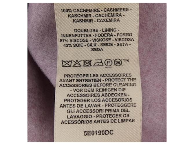 Hermès Abrigo de cachemira Hermes Rosa - vista 3