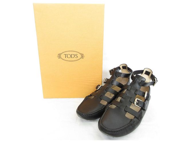 Tod's Sandali TODS GOMMINI TRONCHETTO FIBBIE Nero - vista 12