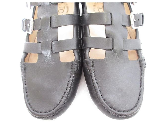 Tod's Sandali TODS GOMMINI TRONCHETTO FIBBIE Nero - vista 4
