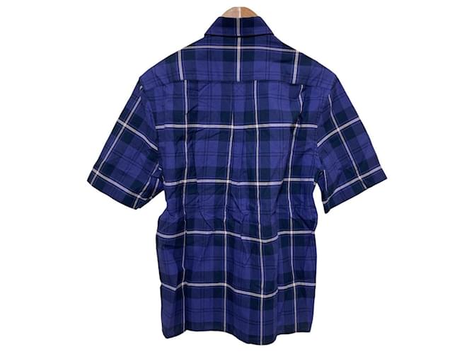 Acne Studios Karo-Kurzarmhemd Blau - Ansicht 3