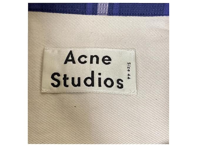 Acne Studios Karo-Kurzarmhemd Blau - Ansicht 4