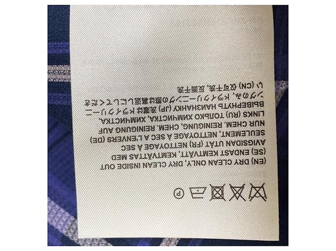 Acne Studios Karo-Kurzarmhemd Blau - Ansicht 7