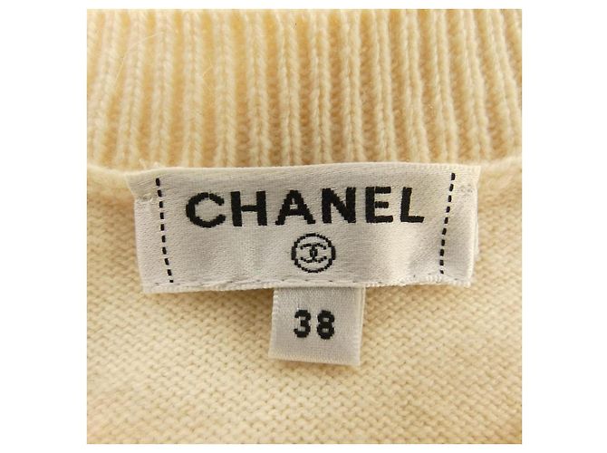 Chanel P60510K46043 Kaschmirstrickware Braun Beige - Ansicht 5