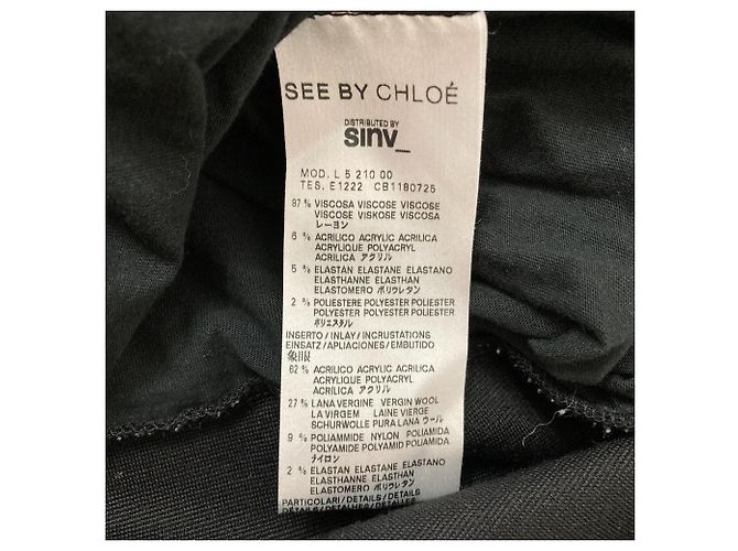Chloé Strickkleid See By Chloe Schwarz - Ansicht 5