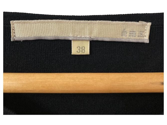 Autre Marque Jiyuku Strickoberteil mit V-Ausschnitt Schwarz - Ansicht 4