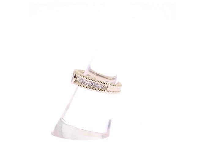 APM Monaco Anello in oro con strass e pietra D'oro - vista 4