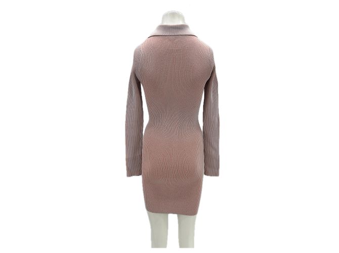 Autre Marque PARIS GEORGIA Rosa Viscose Kleid mit Reißverschluss Pink - Ansicht 2