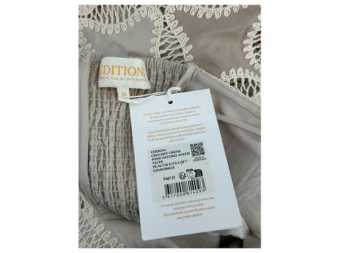 SéZane Leinenkleid beige Größe 36 - Ansicht 5