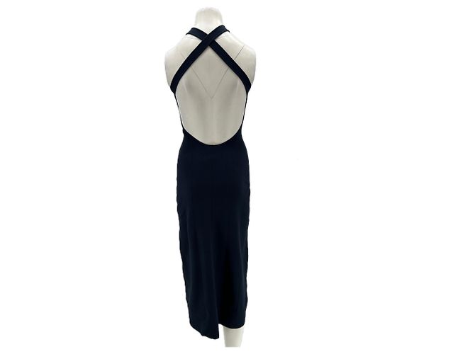 SéZane Schwarzes Viscose Kleid S - Ansicht 2