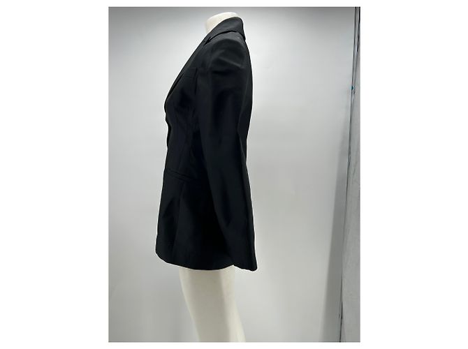 Autre Marque SCANLAN THEODORE Schwarzer Wollblazer - Ansicht 3