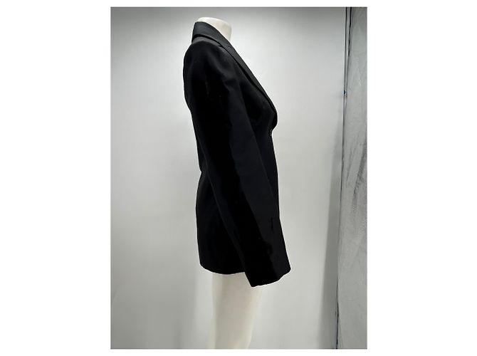 Autre Marque SCANLAN THEODORE Schwarzer Wollblazer - Ansicht 4