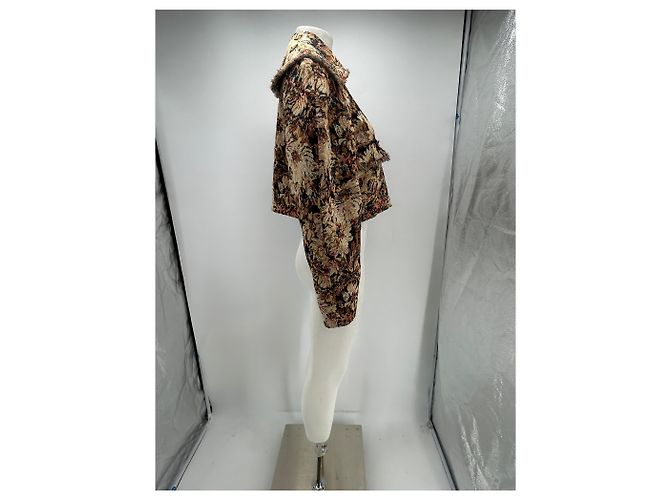 Autre Marque Chaqueta estampada CLEA Marrón Castaño - vista 4