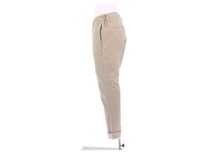 Autre Marque Pantalones beige con estampado animal - vista 4