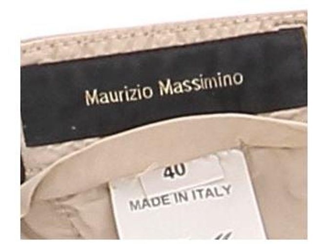 Autre Marque Pantalones beige con estampado animal - vista 7