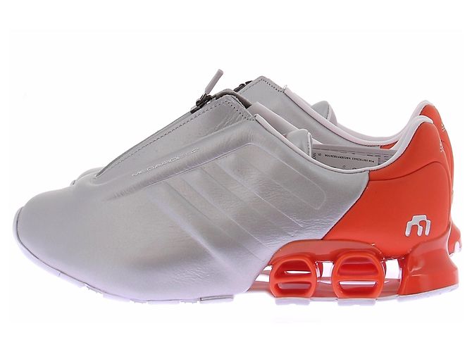 Adidas Sneakers grigie e arancioni Grigio - vista 2