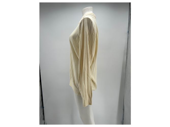 SéZane Octobre beiger Wollpullover XXL - Ansicht 3