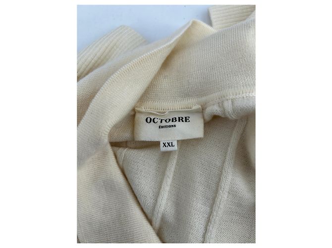 SéZane Octobre beiger Wollpullover XXL - Ansicht 5