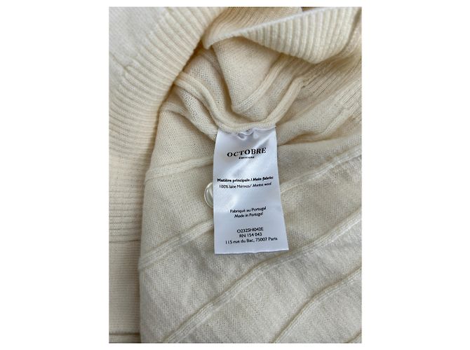 SéZane Octobre beiger Wollpullover XXL - Ansicht 6