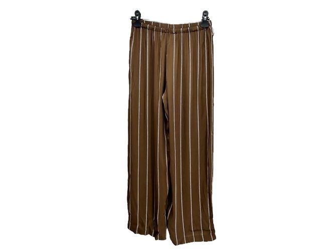 Autre Marque Pantalones marrones de viscosa ELKA COLLECTIVE Castaño - vista 2
