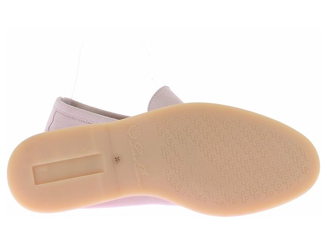 Loro Piana Mocasines de ante beige - vista 4