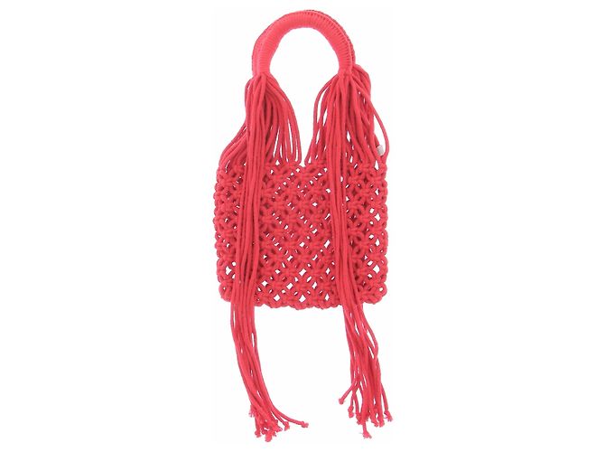 Autre Marque Borsa NANNACAY rossa con frange Rosso - vista 2