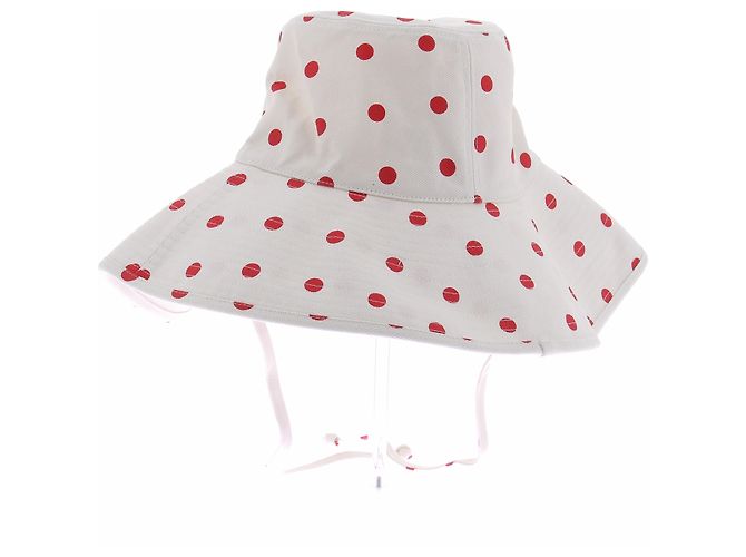 Autre Marque Cappello bianco con pois rossi - vista 4