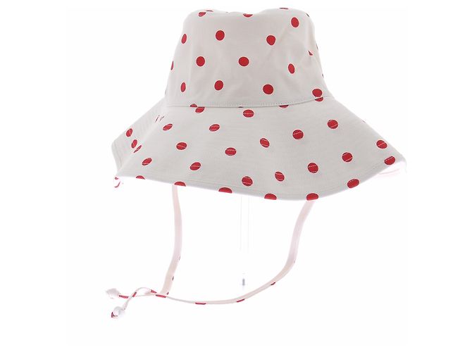 Autre Marque Cappello bianco con pois rossi - vista 5