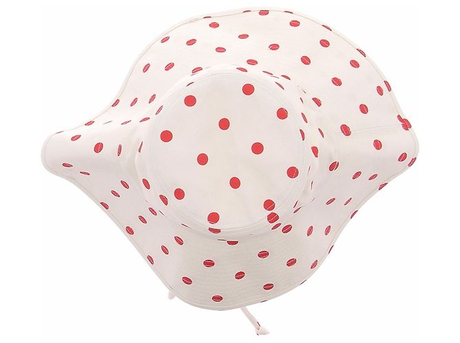 Autre Marque Cappello bianco con pois rossi - vista 6