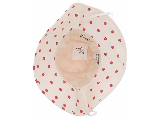 Autre Marque Cappello bianco con pois rossi - vista 7