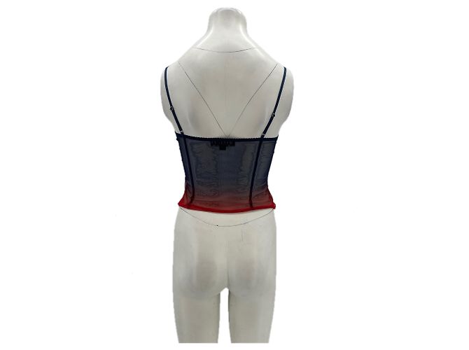 Autre Marque Top blu navy e rosso I.AM.GIA - vista 2