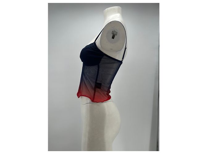 Autre Marque Top blu navy e rosso I.AM.GIA - vista 3