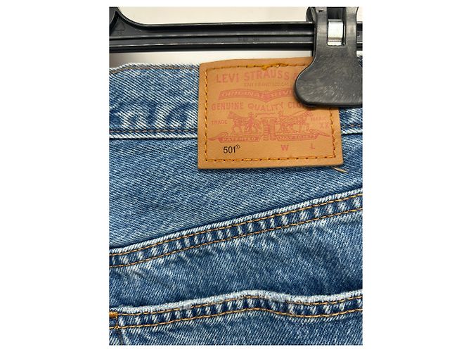Pantaloncini in denim Levi's blu cotone taglia 26 - vista 3