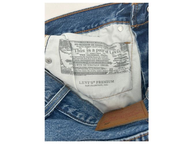 Pantaloncini in denim Levi's blu cotone taglia 26 - vista 5