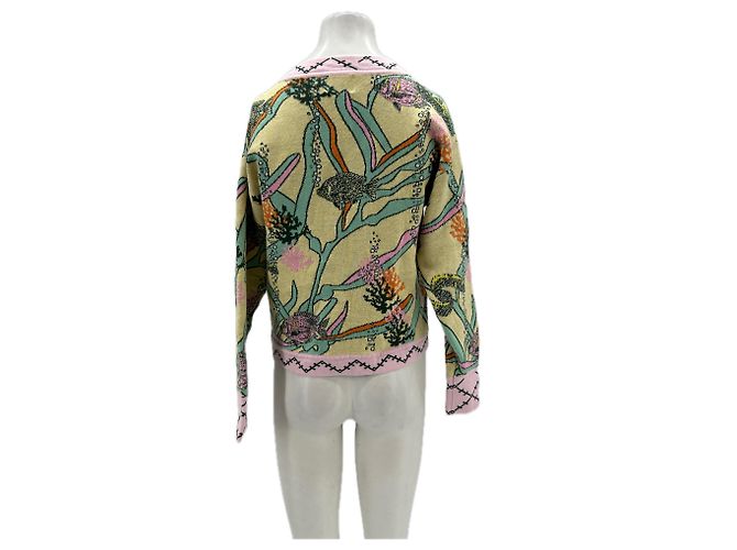 Autre Marque Gelb-rosa Cardigan - Ansicht 2