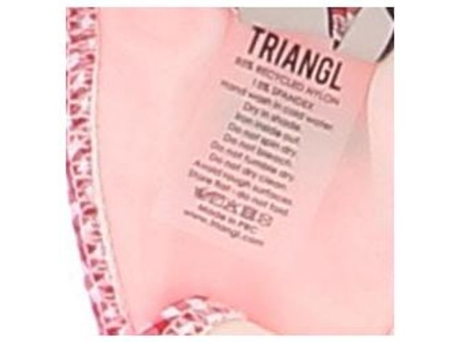 Autre Marque Zweiteiliger Badeanzug mit Karomuster Pink - Ansicht 5