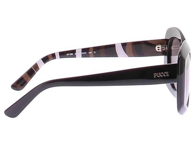 Emilio Pucci Gafas de sol oversize negras Negro - vista 4