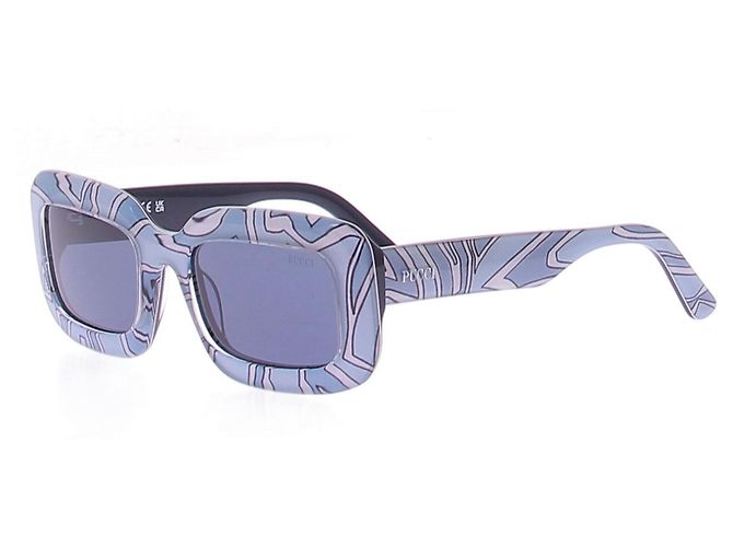 Emilio Pucci Gafas de sol oversize estampadas Azul - vista 2