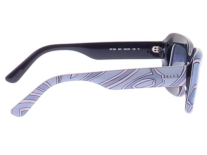 Emilio Pucci Gafas de sol oversize estampadas Azul - vista 4