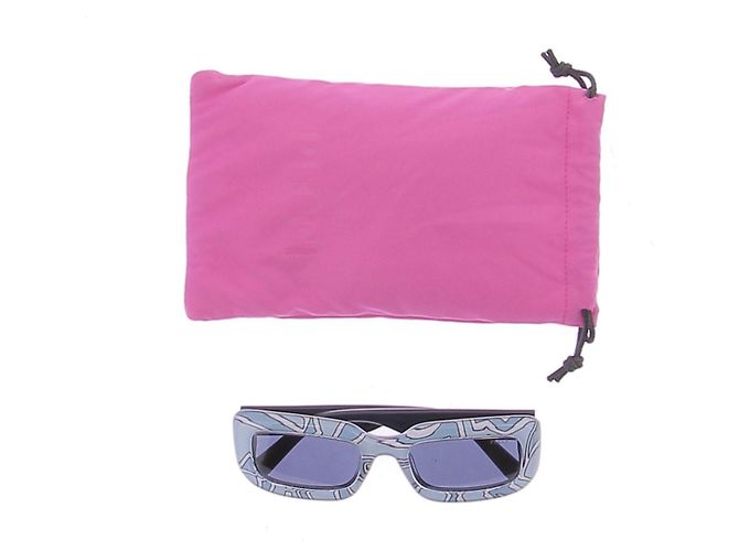 Emilio Pucci Gafas de sol oversize estampadas Azul - vista 7