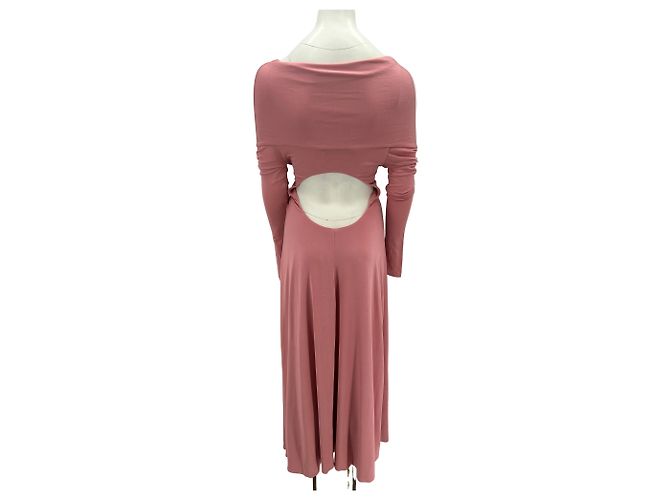 Khaite Rosa Viscose Maxikleid Pink - Ansicht 2