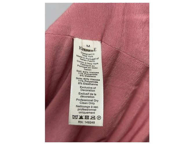 Khaite Rosa Viscose Maxikleid Pink - Ansicht 6