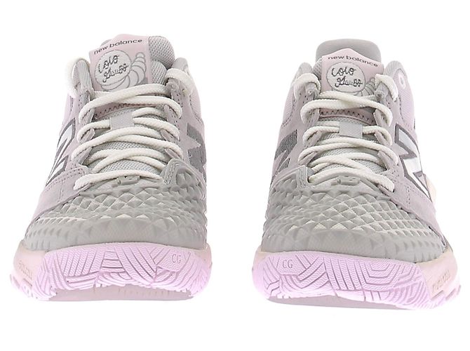 New Balance Sneakers grigie e rosa Grigio - vista 3