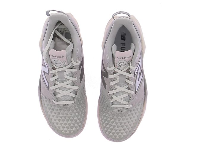 New Balance Sneakers grigie e rosa Grigio - vista 4