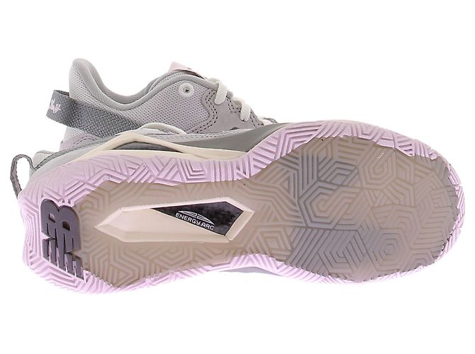 New Balance Sneakers grigie e rosa Grigio - vista 5