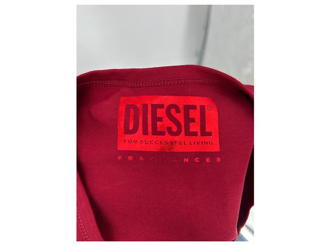 Camiseta Diesel roja de algodón - vista 5