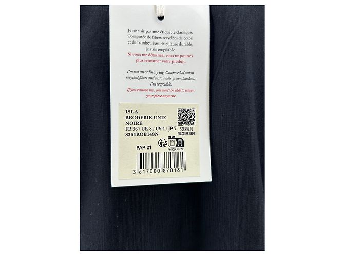 SéZane Tunica nera con ricami Nero - vista 5